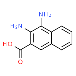 2-Naphthalenecarboxylicacid,3,4-diamino-(9CI) structure