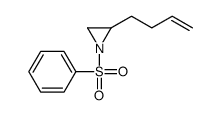 1-(benzenesulfonyl)-2-but-3-enylaziridine结构式