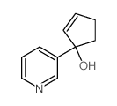 1-pyridin-3-ylcyclopent-2-en-1-ol structure