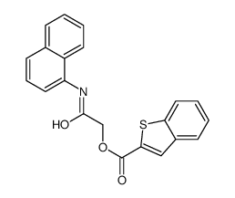 [2-(naphthalen-1-ylamino)-2-oxoethyl] 1-benzothiophene-2-carboxylate结构式