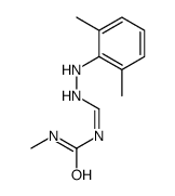 1-[[2-(2,6-dimethylphenyl)hydrazinyl]methylidene]-3-methylurea结构式