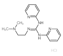 Guanidine,N''-[2-(dimethylamino)ethyl]-N,N'-di-2-pyridinyl-, hydrochloride (1:3) structure