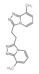 1,2,4-Triazolo[4,3-a]pyridine,3,3'-(1,2-ethanediyl)bis[8-methyl-结构式