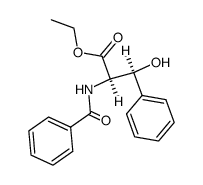 (2RS,3SR)-2-benzoylamino-3-hydroxy-3-phenyl-propionic acid ethyl ester Structure