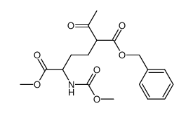 Benzyl-methyl-5-acetyl-2-methylcarbamoyl-adipinsaeureester Structure