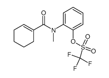 trifluoromethanesulfonyloxy-[4.5]-dec-7-en-8-yl-carbonyl-N-methylaniline Structure