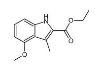 4-methoxy-3-methyl-indole-2-carboxylic acid ethyl ester结构式