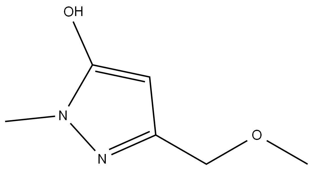 3--(甲氧基甲基)-1-甲基-1H-吡唑-5-醇结构式