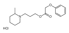 3-(2-methylpiperidin-1-ium-1-yl)propyl 2-phenoxyacetate,chloride Structure