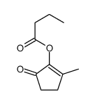 丁酸2-甲基-5-氧-1-环戊烯酯结构式