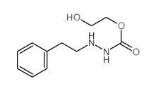 Hydrazinecarboxylic acid, 2- (2-phenylethyl)-, 2-hydroxyethyl ester Structure