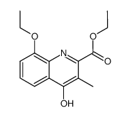 8-ethoxy-4-hydroxy-3-methyl-quinoline-2-carboxylic acid ethyl ester结构式