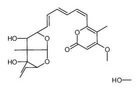 6-[(1E,3E,5E)-6-[(2R,3S,3aR,4R,5R,6aS)-2-ethyl-3,4-dihydroxy-3,3a-dimethyl-2,4,5,6a-tetrahydrofuro[2,3-b]furan-5-yl]hexa-1,3,5-trienyl]-4-methoxy-5-methylpyran-2-one,methanol Structure
