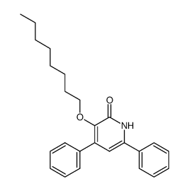 3-octyloxy-4,6-diphenyl-2-pyridone Structure