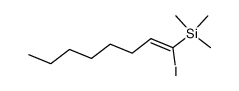 (Z)-1-iodo-1-(trimethylsilyl)-1-octene Structure