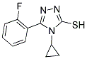 4-cyclopropyl-5-(2-fluorophenyl)-4h-1,2,4-triazole-3-thiol structure