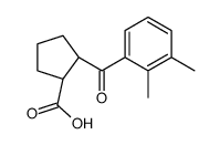 CIS-2-(2,3-DIMETHYLBENZOYL)CYCLOPENTANE-1-CARBOXYLIC ACID结构式