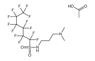 acetic acid,N-[3-(dimethylamino)propyl]-1,1,2,2,3,3,4,4,5,5,6,6,6-tridecafluorohexane-1-sulfonamide Structure