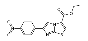 6-(4-NITROPHENYL)IMIDAZO[2,1-B]THIAZOLE-3-CARBOXYLIC ACID ETHYL ESTER Structure