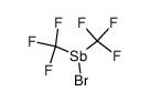 bromobis(trifluoromethyl)stibane Structure