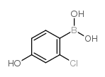 2-氯-4-羟基苯基硼酸结构式