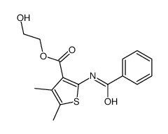 3-Thiophenecarboxylic acid, 2-(benzoylamino)-4,5-dimethyl-, 2-hydroxye thyl ester picture