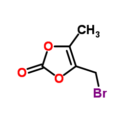 4-溴甲基-5-甲基-1,3-间二氧杂环戊烯-2-星空app结构式