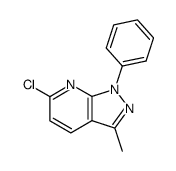 6-chloro-3-methyl-1-phenyl-1H-pyrazolo[3,4-b]pyridine结构式