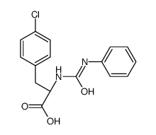 (2S)-3-(4-chlorophenyl)-2-(phenylcarbamoylamino)propanoic acid结构式