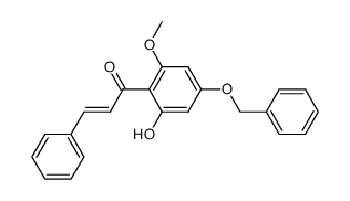 2'-hydroxy-4'-benzyloxy-6'methoxychalkone Structure