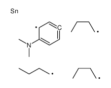 [4-(Dimethylamino)phenyl]tributylstannane结构式