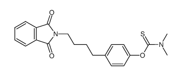 dimethylthiocarbamic acid O-{4-[4-(1,3-dioxo-1,3-dihydroisoindol-2-yl)butyl]-phenyl} ester结构式