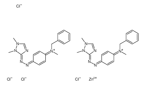 bis[3-[[4-[benzylmethylamino]phenyl]azo]-1,2-dimethyl-1H-1,2,4-triazolium] tetrachlorozincate picture