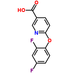 6-(2,4-Difluorophenoxy)nicotinic acid结构式