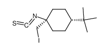 1-iodomethyl-r-1-isothiocyanato-t-4-t-butylcyclohexane Structure