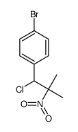 1-bromo-4-(1-chloro-2-methyl-2-nitropropyl)benzene结构式