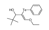 5-ethoxy-2,2-dimethyl-4-(phenyltellanyl)pent-4-en-3-ol Structure