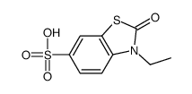 3-ethyl-2-oxo-1,3-benzothiazole-6-sulfonic acid结构式