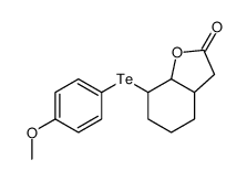 7-(4-methoxyphenyl)tellanyl-3a,4,5,6,7,7a-hexahydro-3H-1-benzofuran-2-one Structure