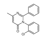 3-(2-chlorophenyl)-6-methyl-2-phenylpyrimidin-4-one Structure