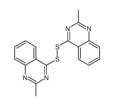 2-methyl-4-[(2-methylquinazolin-4-yl)disulfanyl]quinazoline Structure