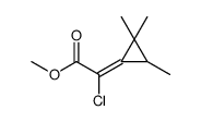 methyl 2-chloro-2-(2,2,3-trimethylcyclopropylidene)acetate结构式