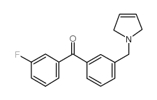 3-FLUORO-3'-(3-PYRROLINOMETHYL) BENZOPHENONE Structure