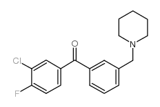 3-CHLORO-4-FLUORO-3'-PIPERIDINOMETHYL BENZOPHENONE picture