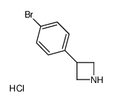 3-(4-溴苯基)氮杂环丁烷盐酸盐结构式