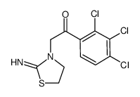 2-(2-IMINOTHIAZOLIDIN-3-YL)-1-(2,3,4-TRICHLOROPHENYL)ETHANONE Structure