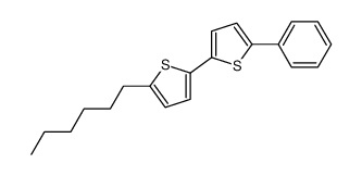 2-hexyl-5-(5-phenylthiophen-2-yl)thiophene结构式