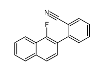 2-(1-fluoronaphthalen-2-yl)benzonitrile Structure