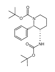 tert-butyl (2S,3S)-3-((tert-butoxycarbonyl)amino)-2-phenylpiperidine-1-carboxylate Structure