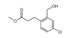 methyl 3-[4-chloro-2-(hydroxymethyl)phenyl]propanoate Structure